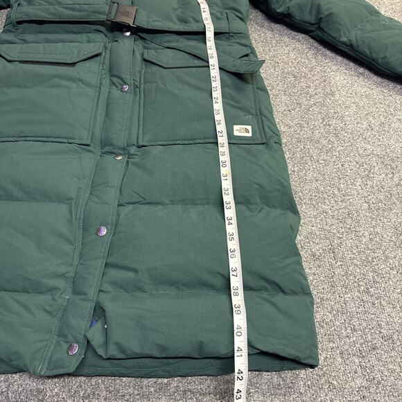 NWT $400 The North Face Womens Sierra Down Long Parka Green Med 600 Coat - Picture 7 of 9